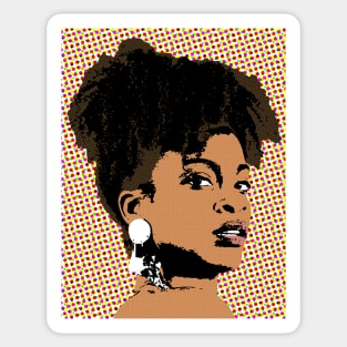 ari lennox style pop art Sticker